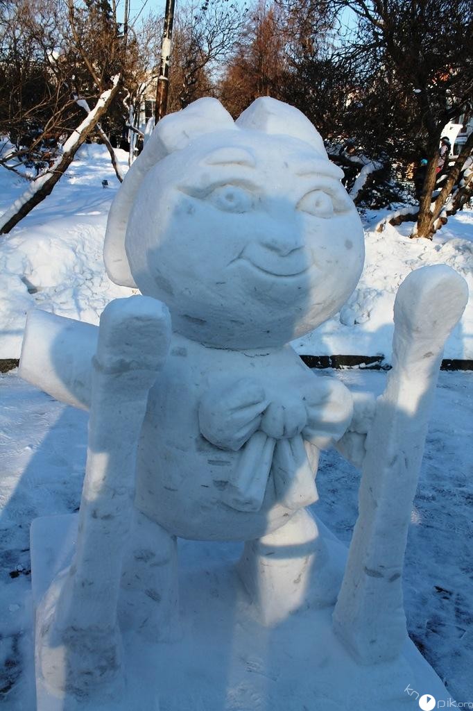 Фестиваль снежной скульптуры в Новосибирске