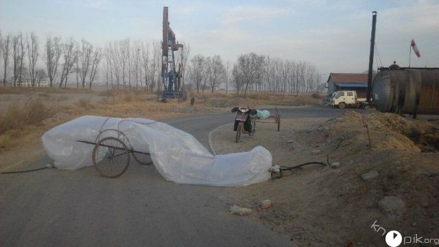 Традиционный китайский метод добычи и транспортировки природного газа